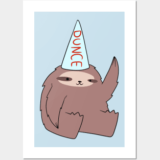 Dunce Sloth Posters and Art